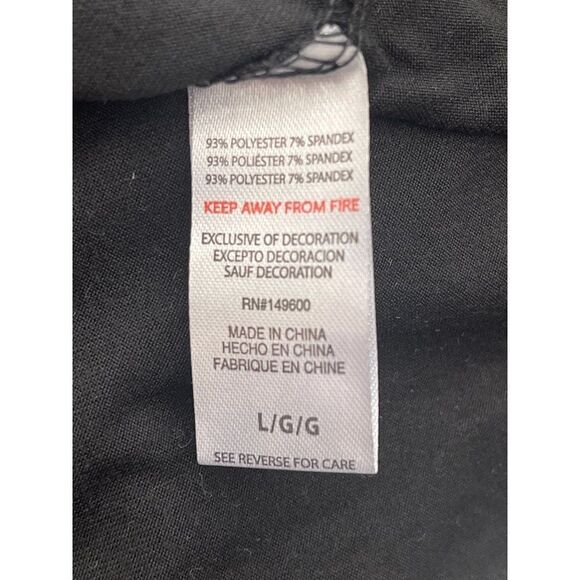 Flora by Flora Nikrooz Black & Silver Lace Robe Size L NWT - Picture 9 of 11